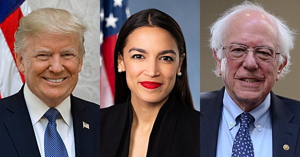 Trump-Cortez-Sanders